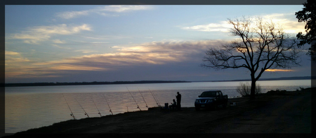 Fishermen, Lake Texoma, Dec_Fotor